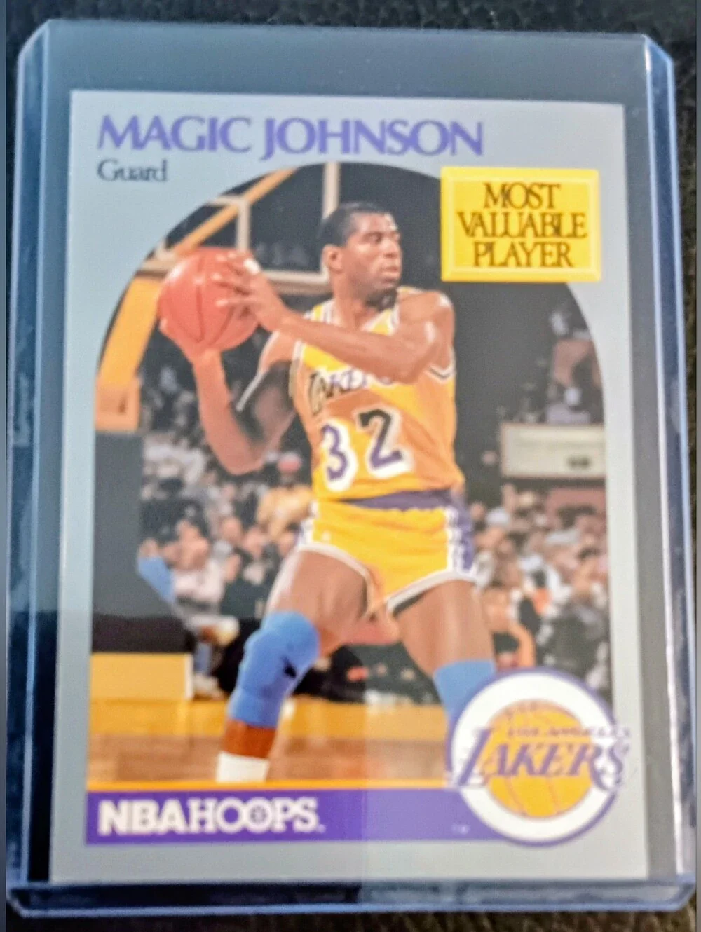 NBA Properties 1990-91 Hoops Magic Johnson Most Valuable Player #157 Lakers